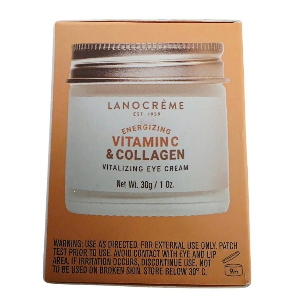 LANOCRÈME Vitamin C‎ & Collagen Vitalizing Eye Cream New Zealand Made 1 oz NIB